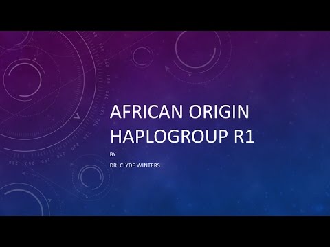 African Origin of Haplogroup R