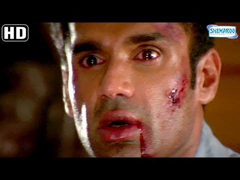 Suniel Shetty Scene Compilation - Baaz Scenes - Karisma Kapoor - Jackie Shroff -Hit Bollywood Movie