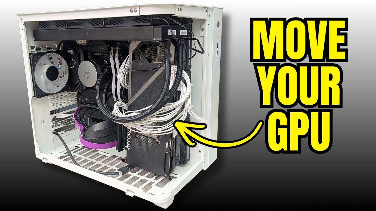 I Put My GPU Where It Doesn't Belong. 17°C Cooler. - YouTube