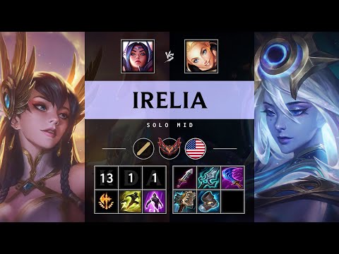 Irelia Mid vs Lux - NA Grandmaster Patch 25.S1.3
