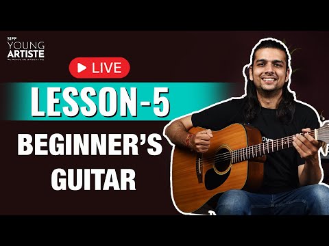 LIVE Lesson 5 : Beginner's Guitar Lesson | Learn to play Guitar online 🎸 #guitar #siffyoungartiste