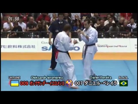 10th World open tournament Kyokushin karate. Oleksandr Ieromenko(Ukraine) vs Daniel Pereira(Brazil)