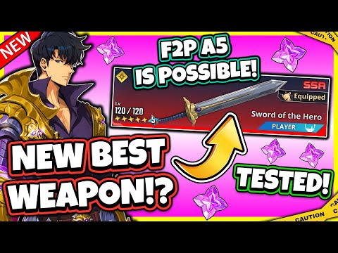 TESTED! SWORD OF THE HERO! NEW BEST WEAPON?! A5 F2P POSSIBLE! A10 WORTH IT?! [Solo Leveling: Arise]