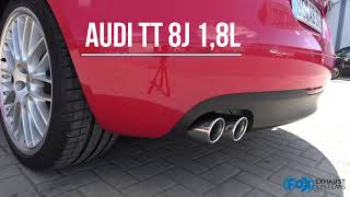 Video: FOX Edelstahl Duplex Sportauspuff Audi TT 8J Coupe u. Roadster mit S-Line