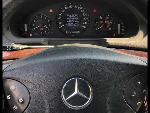 Mercedes-Benz W211 BJ-04 ÖLMENGE,Abfragen,Prüfen Ohne Messstab über Bordcomputer @TUTORIAL@