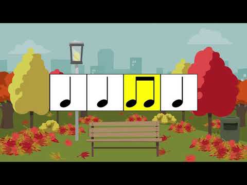 Easy Fall Rhythm Play Along | Quarter and Eighth Note Fall Play Along