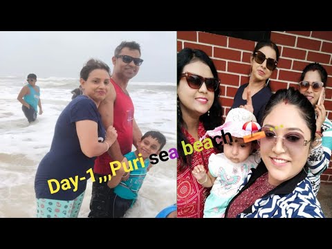 "Vlog..... Summer 🏝️🌞🏝️ Trip.....Day 1.....Puri Sea Beach ⛱️⛱️ Enjoy 😃 with Friends 😊."