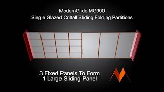 MG900 3 Fixed Panels To Form 1 Large Sliding Panel