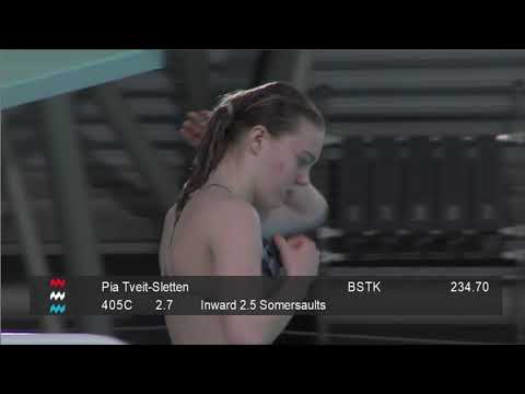 Girls A platform final - Eindhoven Diving Cup 2020