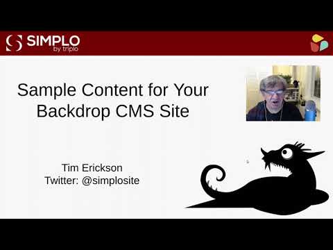 Adding Sample Content to Your Backdrop CMS Site