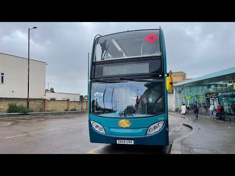(PELTED) Arriva Kent Thameside (SC) Route 6 Ride on SN58 ENX - 6458 ADL Enviro 400 Trident