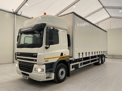 YH63 DWV - DAF CF85 410 Rear Lift Curtainsider | Law Truck Centre UK