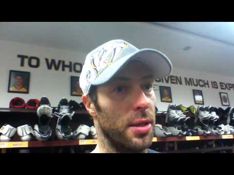 Matt Cullen speaks after loss to Ducks