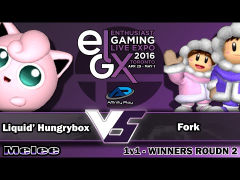 EGLX 2016   SSBM Singles Bracket   Winners Round 2   Liquid' Hungrybox vs Fork