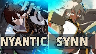 GBVSR:🔥Nyantic (Sandalphon) Vs Synn (Zooey Arbitrator of the Shore)🔥| High Level Gameplay.