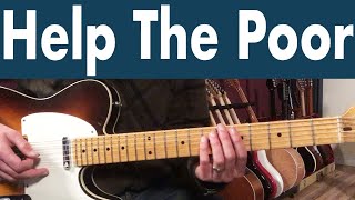 How To Play Help The Poor On Guitar | Eric Clapton And B.B. King Guitar Lesson + Tutorial