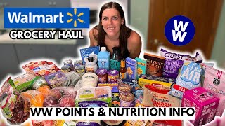 HUGE Healthy WALMART Grocery Haul | WeightWatchers Points | Healthy Meal Ideas For Weight Loss