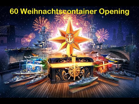 60x Weihnachtscontainer Opening World of Warships