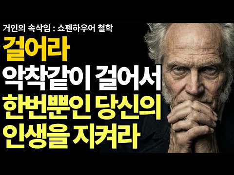사는 게 지옥이라면 일단 걸어라 걷기는 최고의 치료제다 | 쇼펜하우어 철학 | 노후지혜 | 인생조언