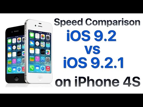 iPhone 4S iOS 9.2 vs iOS 9.2.1 Build 13D15 Speed Comparison