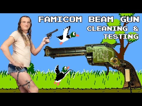 Famicom beam gun - Disassembly, cleaning, testing