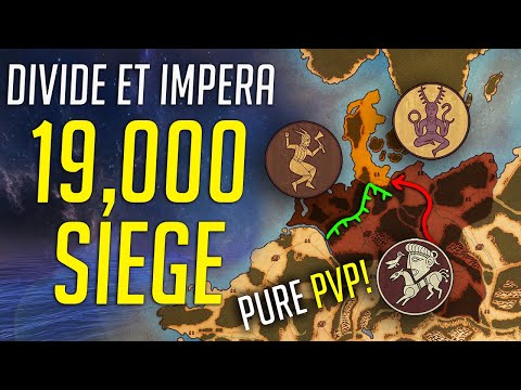 HUGE 19,000 Man Siege Battle! - Divide Et Impera Cinematic Gameplay