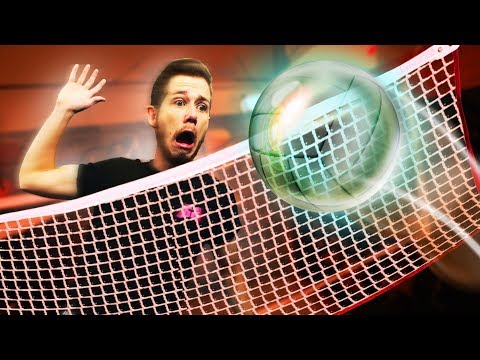Playing Volleyball With GLASS Challenge! | REKT vs. Get Good Gaming Video