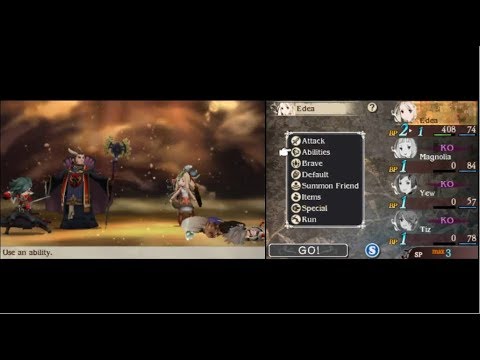 [Bravely Second] Janne, Nikolai - Hard - Solo Edea