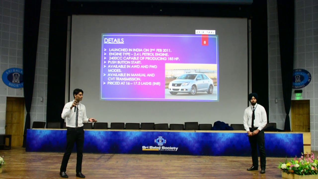 Sri Balaji Society Induction Presentation 2019 - FAILURE OF MARUTI SUZUKI KIZASHI IN INDIA