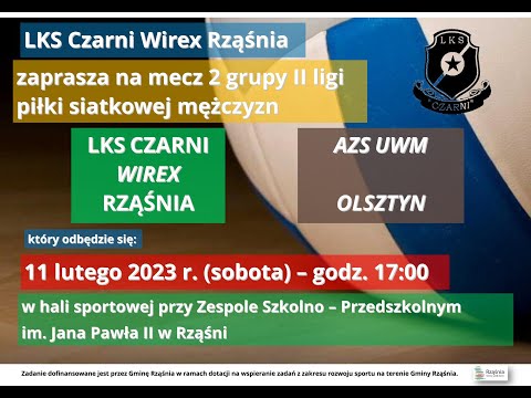 LKS Czarni Rząśnia - AZS UWM Olsztyn (11.02.2023r.)