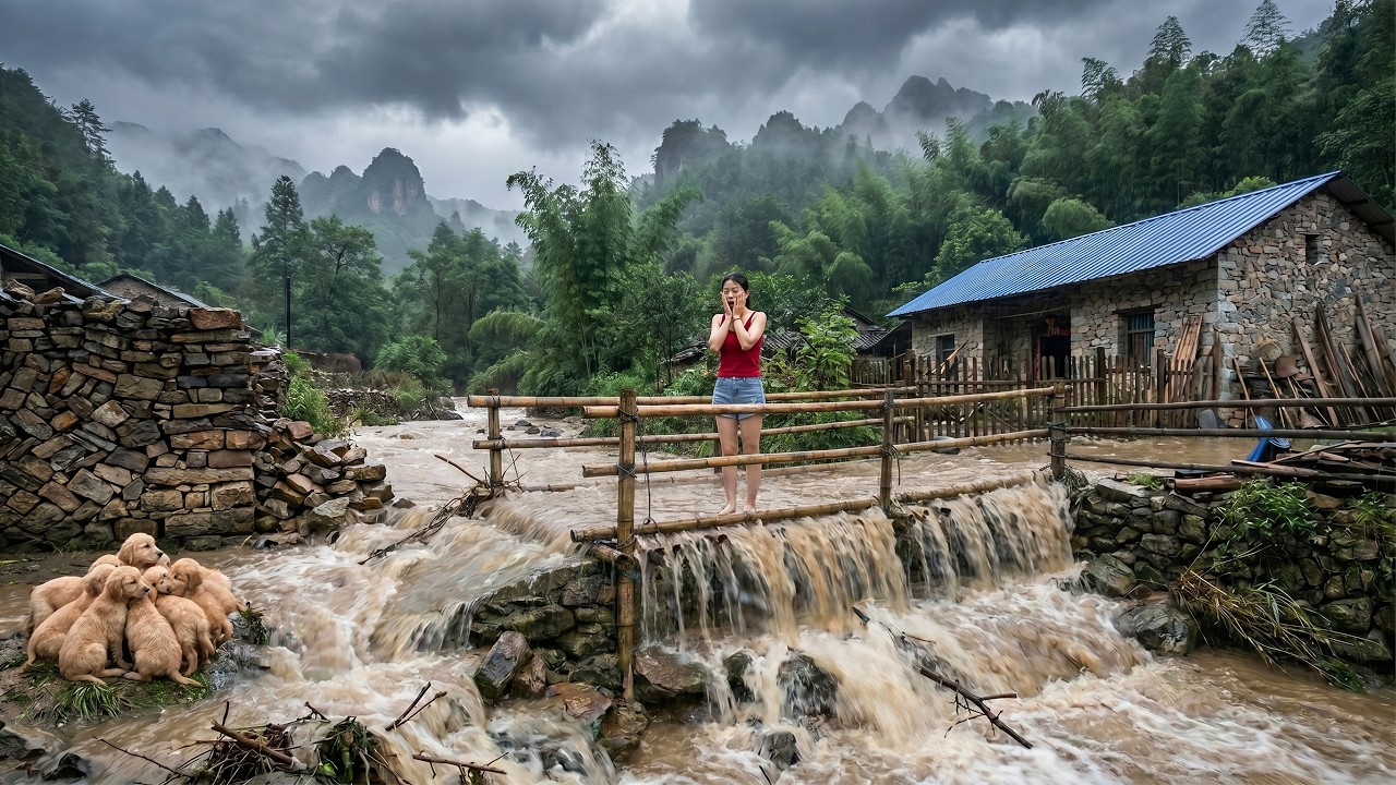 120 Days Rebuilding After Devastating Floods – Young Woman Rebuilds Her Farm & Lost Bridge