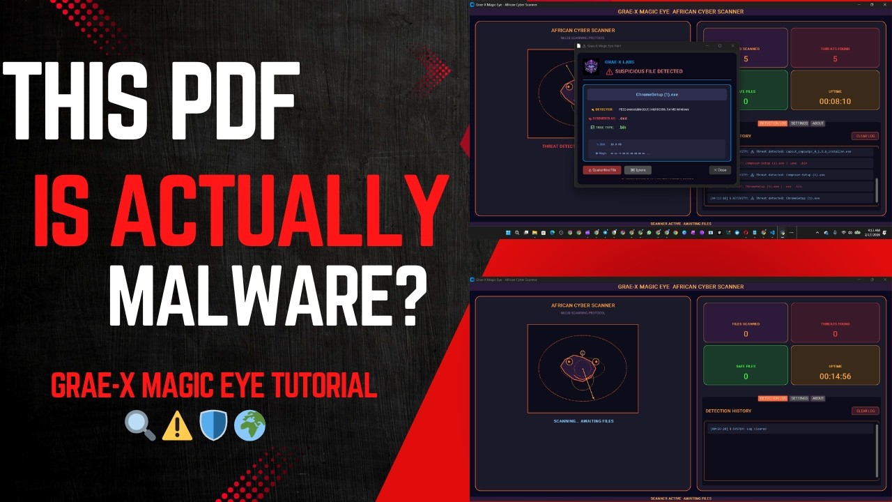 Build an African Cyberpunk Scanner That Detects Renamed Malware (Python Tutorial)
