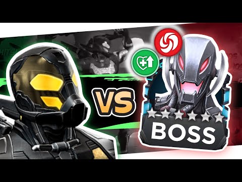 Yellowjacket Buff Cheeses Act 5 Ultron Boss [5 Star Rank 3 Gameplay] | Marvel Contest of Champions