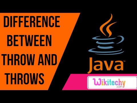 Difference Between Throw And Throws In Java Java Interview Questions Wikitechy Com