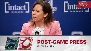 Apr 30, 2026 | OTT at BOS | Game 1 | Ottawa Charge Post Game Press