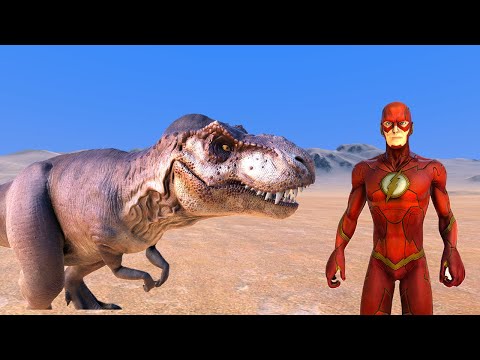 500 T Rex Vs 500 Flash Ordusu Süper Kahramanlar