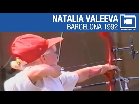 Six-time Olympian Natalia Valeeva shooting at Barcelona 1992 | Archive Footage