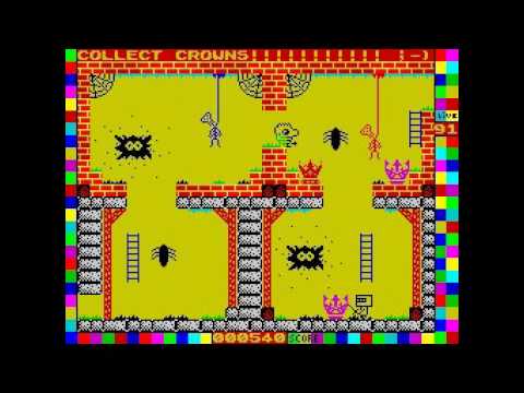 ZX Spectrum platform-game: "Mysterious Dimensions" by HOOY-PROGRAM. Walkthrough. Longplay.