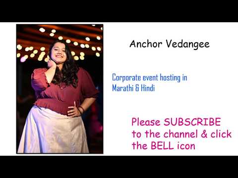 vedangee karnik Hosting corporate event in Marathi & Hindi