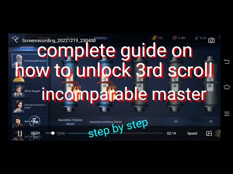 MIR4 | How To Unlock 3rd Scroll Of Incomparable Master 2022