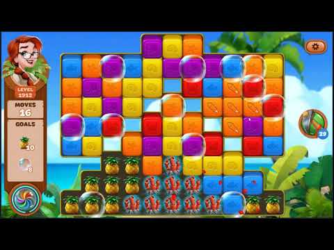 Lost Island Blast Adventure Level 1912 - NO BOOSTERS 🏝️ | SKILLGAMING ✔️