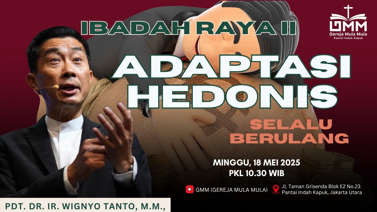 Sesi 2 – ADAPTASI HEDONIS: SELALU BERULANG – Pdt. Dr. Ir. Wignyo Tanto, M.M., M.Th. (180525)
