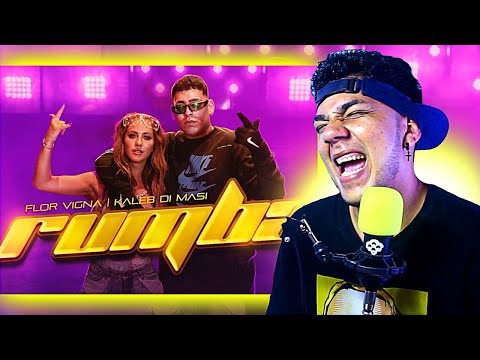FLOR VIGNA X KALEB DI MASI - RUMBA (VIDEO OFICIAL) / REACCIÓN