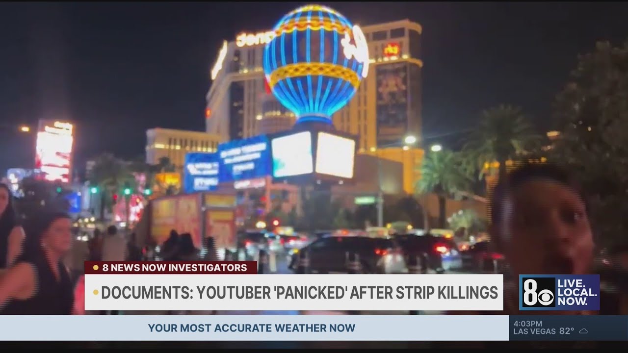 YouTuber 'panicked' after killing 2 on Las Vegas Strip, seeks $100K bail