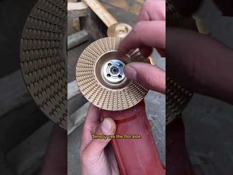 Wood carving disc that polish up your hard wood 🔥🛠️ #tool #polish #woodworking #woodcarving