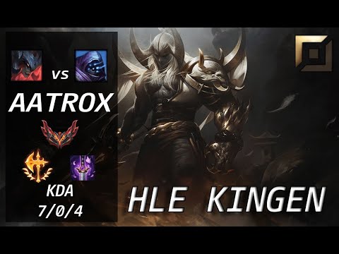 【HLE Kingen】 AATROX vs JAX - KR Grandmaster Patch 13.10