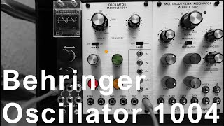Video thumbnail for Behringer Oscillator Module 1004 ~ features & sounds by synthe sizer83