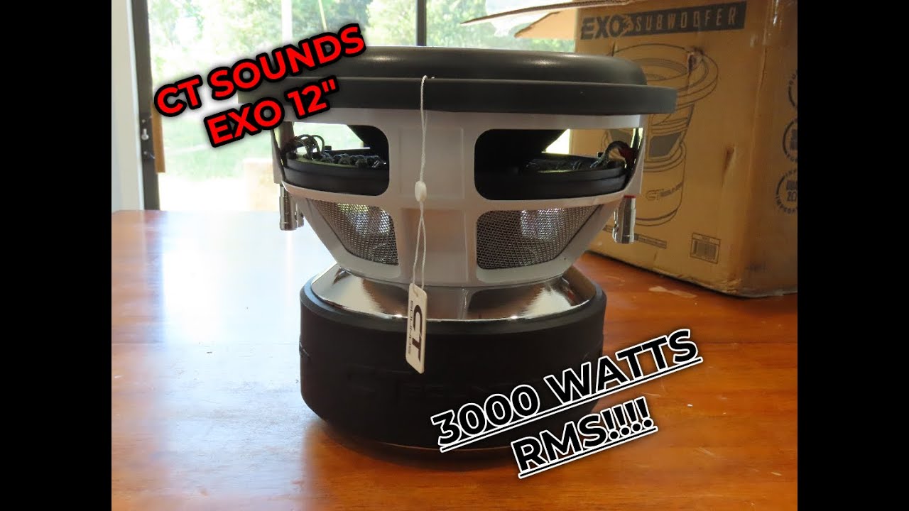 *ALL NEW* CT Sounds EXO 12 Suboofer (3000 Watts RMS) Unboxing And First Look