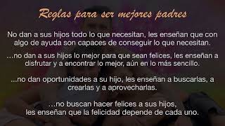 Reglas para ser para ser mejores padres