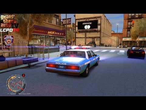 GTA IV - LCPDFR 1.1🚔 - LCPD/NYPD - 1980'S Patrol - Shootout | High-Speed Pursuit - 4K